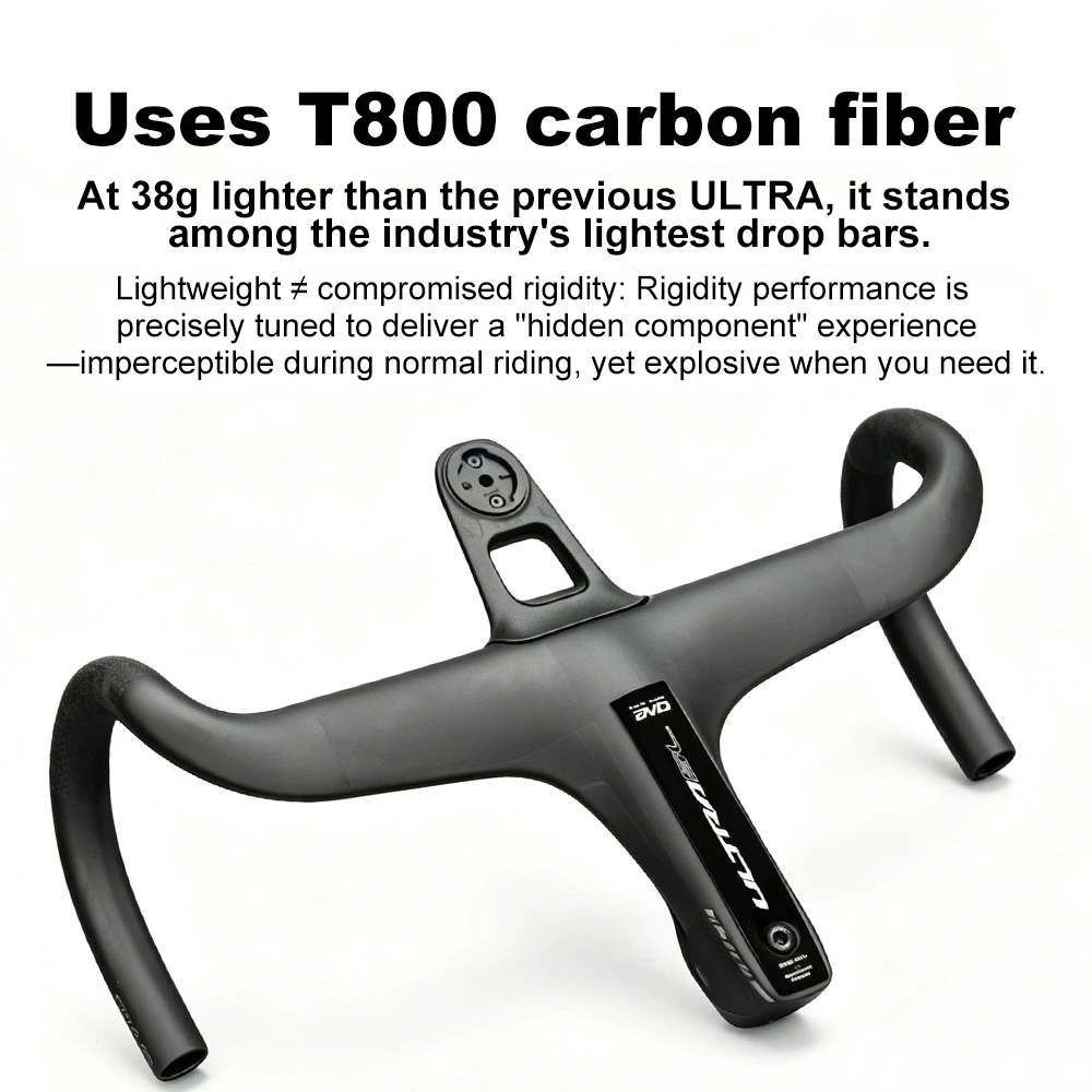 THE ONE ULTRA SL Aero Carbon Integrated Handlebar Hidden Trace Road Bicycle Handlebar 380/400/420 28.6mm Racing Bike