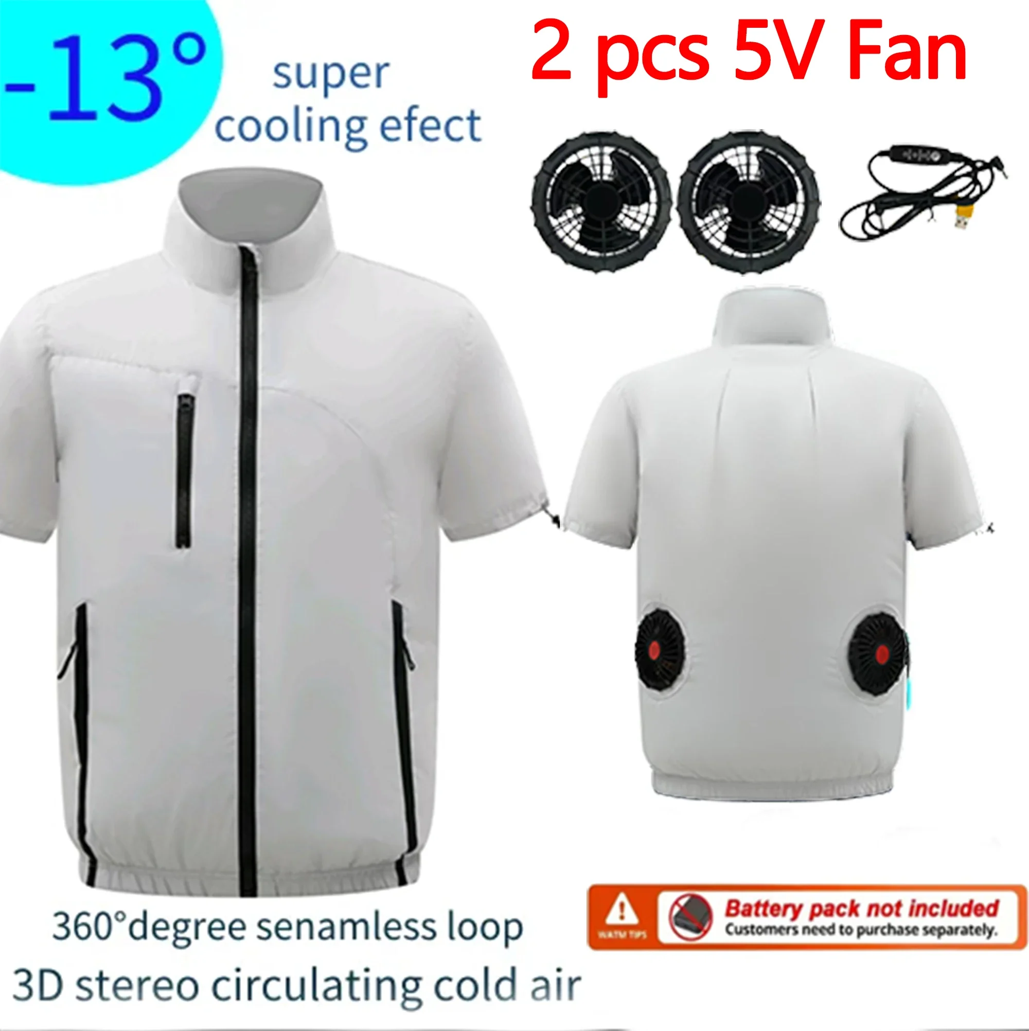 Summer Cooling Jacket Air Conditioning Suit With Fan Outdoor Construction Welding Workshop Labor Protection Workwear Unisex