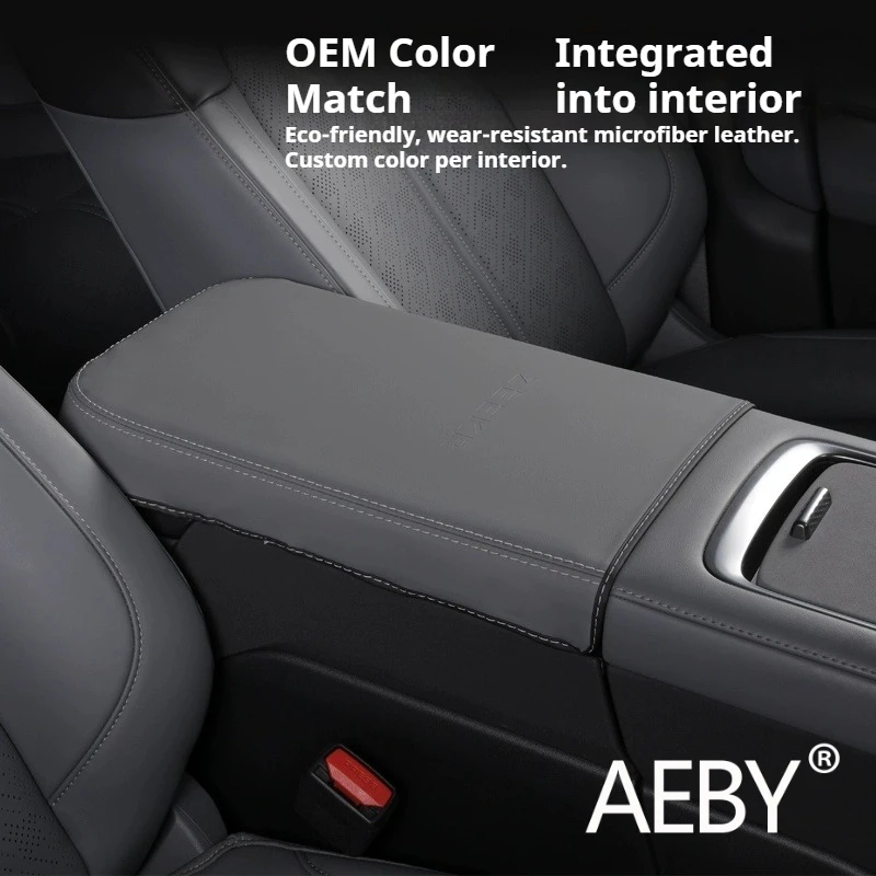 AEBY para ZEEKR 7X 2024 2025 cubierta de caja de reposabrazos de consola central de ajuste personalizado estera protectora antiarañazos accesorios de Interior de coche