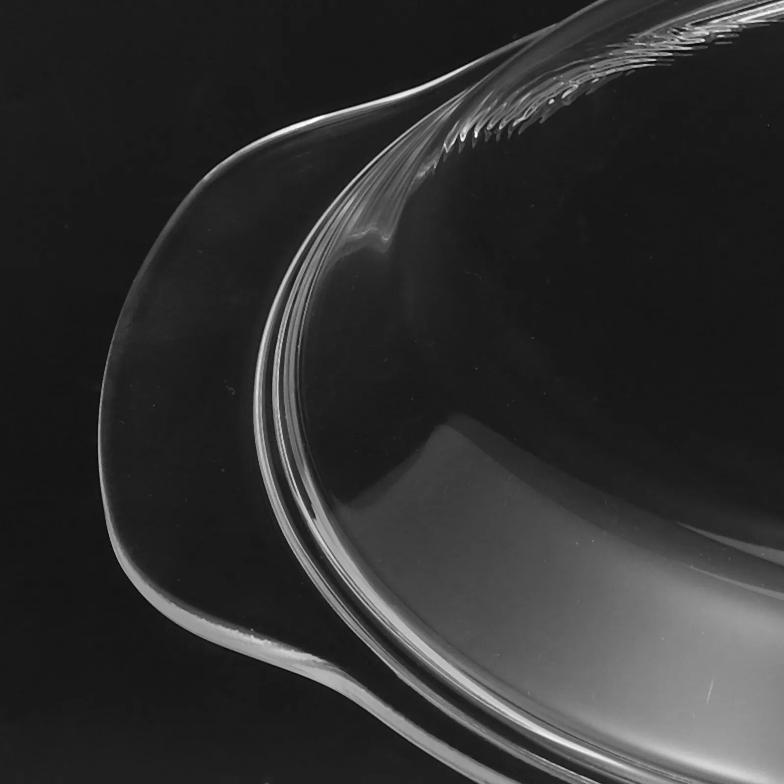 Microwave Splash-Proof Glass Lid 17.8cm Clear Plate Cover Reusable Microwave Food Splatter Protector Oil-Proof Cooking Cover