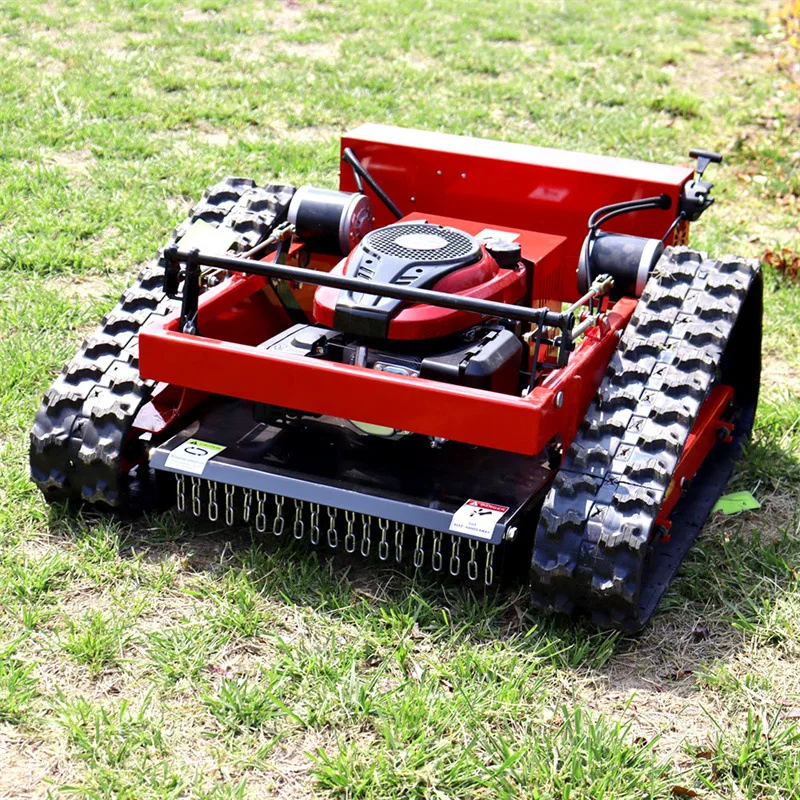 Intelligent Automatic Cordless 24V 173cc Engine Lawn Care DIY GradeHigh Quality 550 Remote Control Crawler Mower Fast Weeding