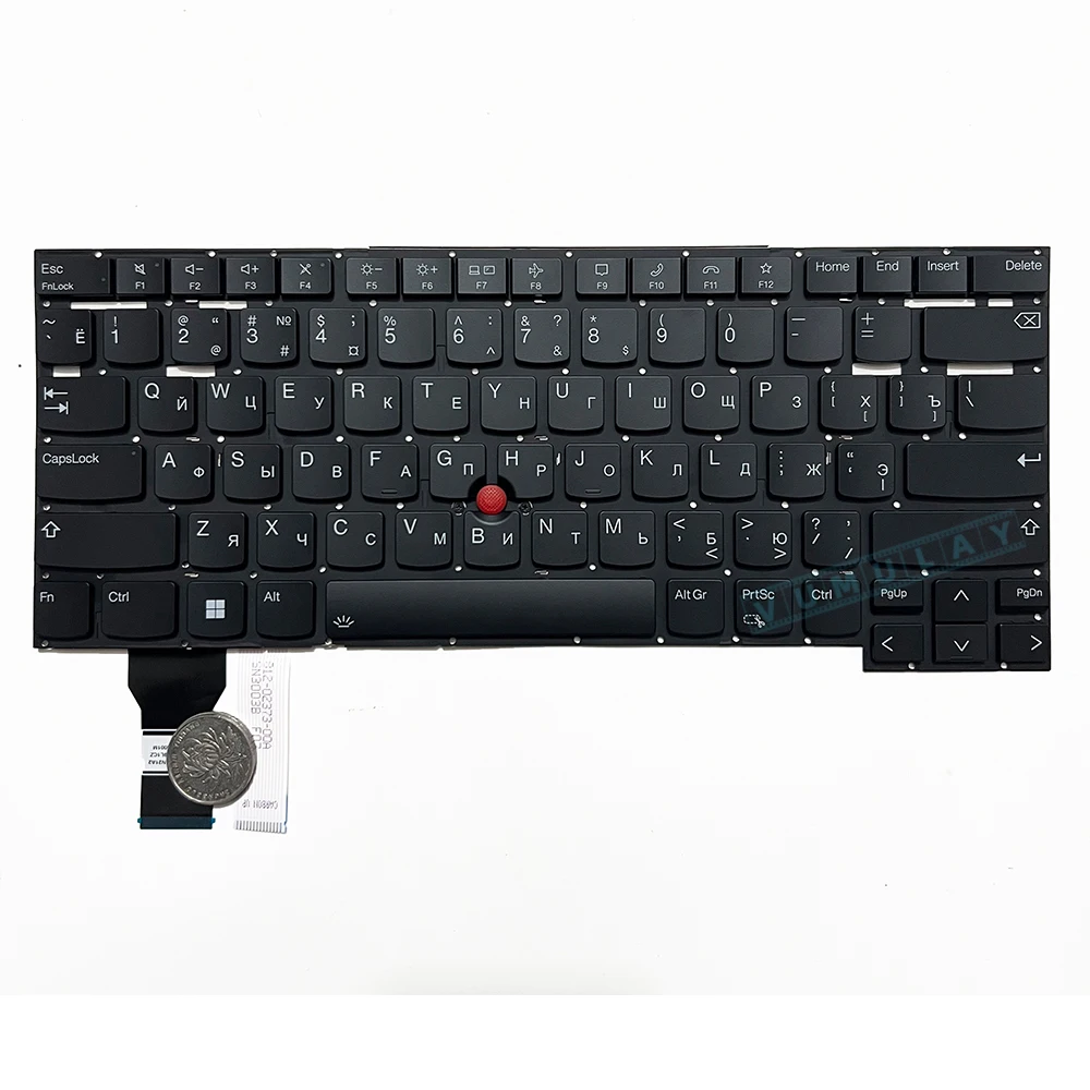 US/Russ Backlit Keyboard for Lenovo Thinkpad T14s Gen 2 2th 20WM