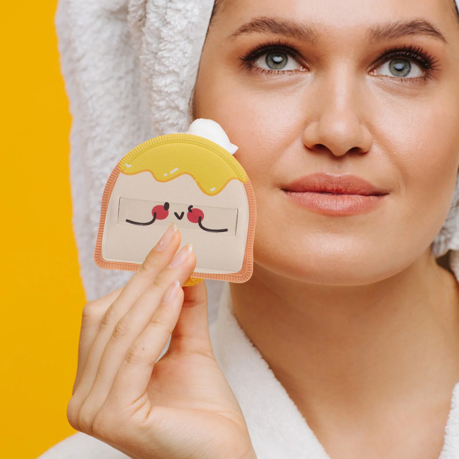 إسفنجة مكياج صغيرة لبودرة الأساس الناعمة المحمولة وسادة بديلة Kawaii Beauty Use مستحضرات التجميل