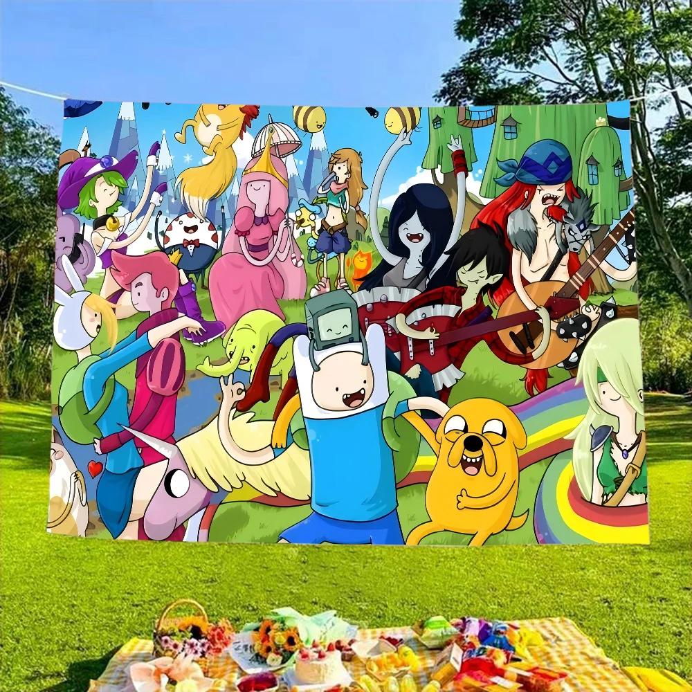A-Adventure Time Backdrop Product Photography Props Background Photographic Studio Party Decoration Wallpapers - Image 5