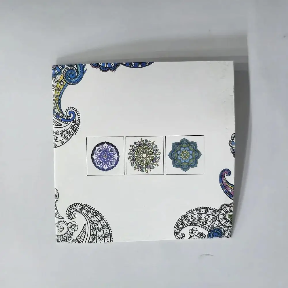 1PCS 24-Page Mandala & Flower Coloring Book for Adults And Children Graffiti Drawing Relaxation Creative Fun