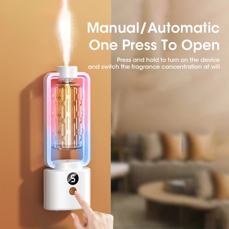 Desktop Diffuser Aromatherapy Machine Wall Hanging USB Smart Air Diffuser Display Car Air Freshener Home Bathroom Deodorization