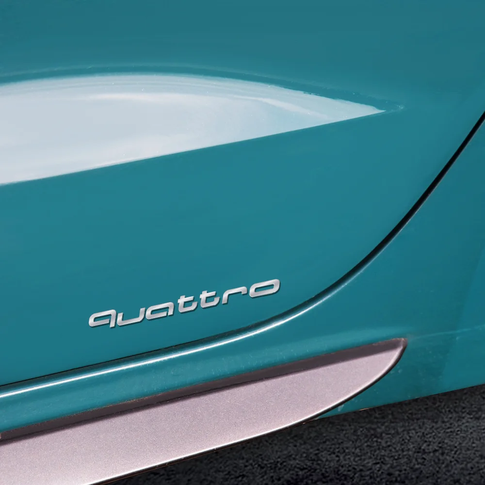 Auto-Aufkleber 3D Aluminium Quattro Emblem Karosserie Heckklappen-Dekoration Aufkleber für Audi TT RS Sline S A4 B8 A3 8P A6 C7 8V B6 B7 S3 SQ5 – Detail 12