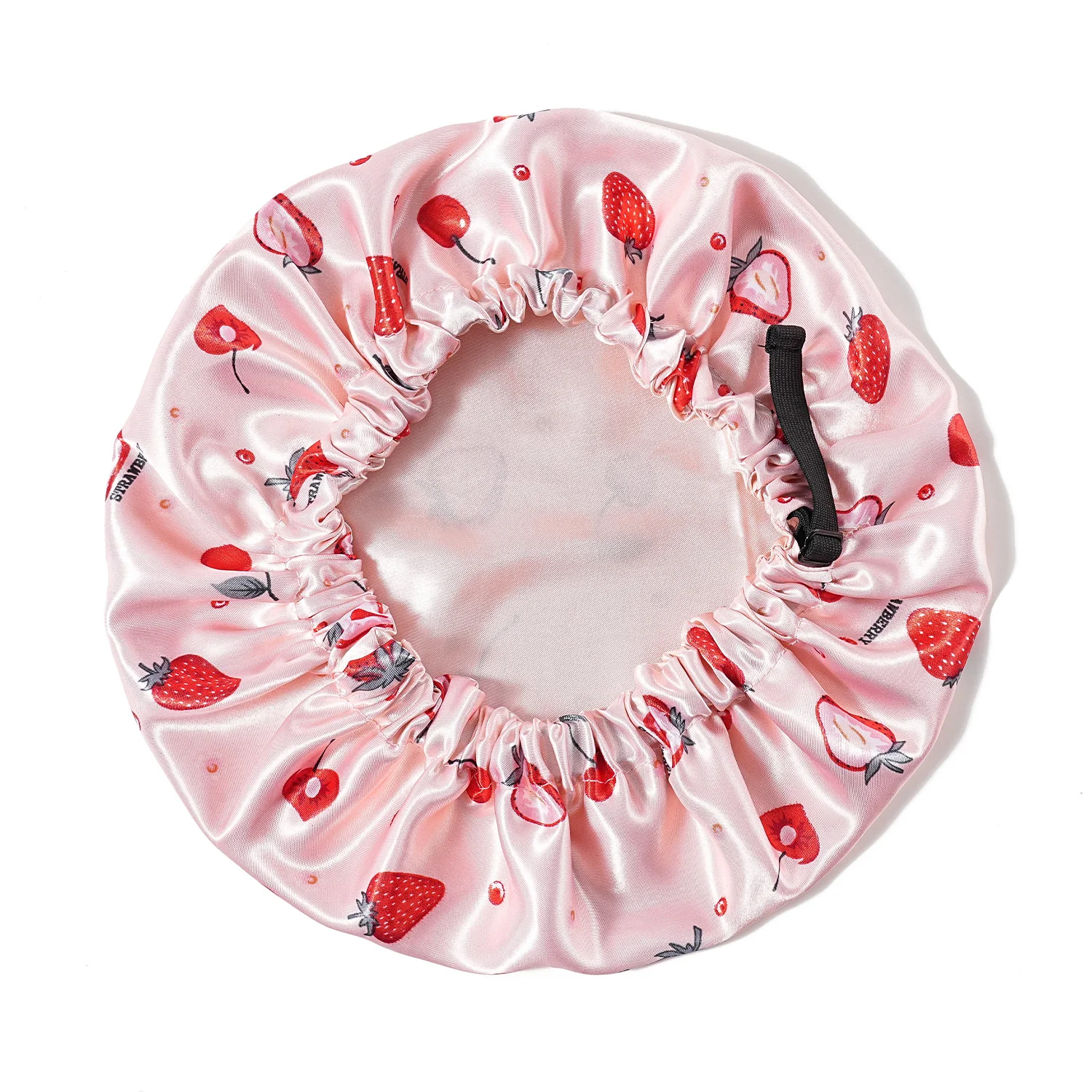 Verstellbare seidige Satinkappe mit Cartoon-Motiv, für Babys und Kinder, bedruckt, Satin-Mütze, Schlafmütze für lockiges Haar – Detail 6