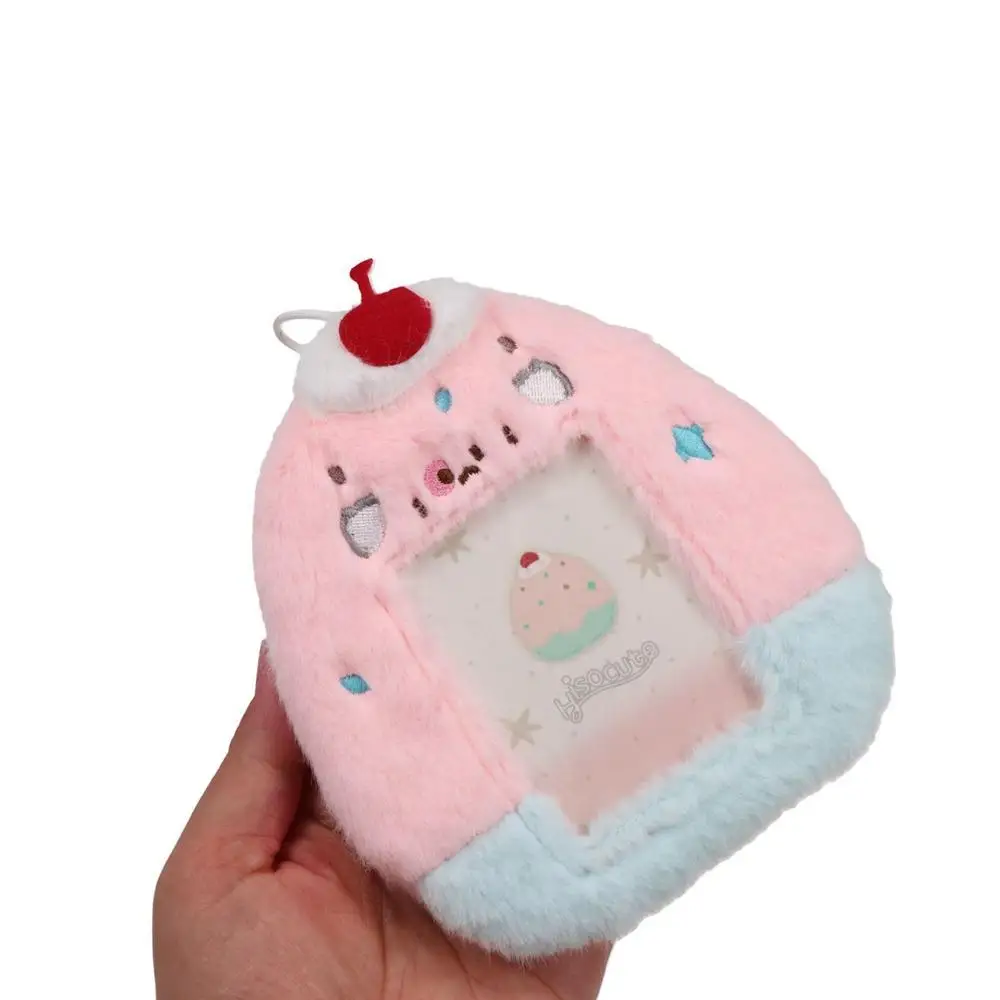 

Korean Idol Cartoon Photocard Holder Protective Case with Keychain Pendant Plush Photocard Holder INS Korean Style