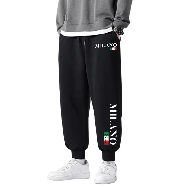 

Autumn Winter Running Mens Sweatpants Printed Casual Trousers Outdoors Gym Fitness Sports Jogging Pants Daily Fashion Mens Pants