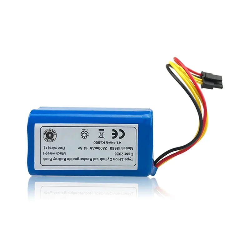 14.8V 2800mAh Li-Ion Cylindrical Rechargeable Battery Pack 4S1P for Deebot N79S DN622 Robovac 11S Max Conga