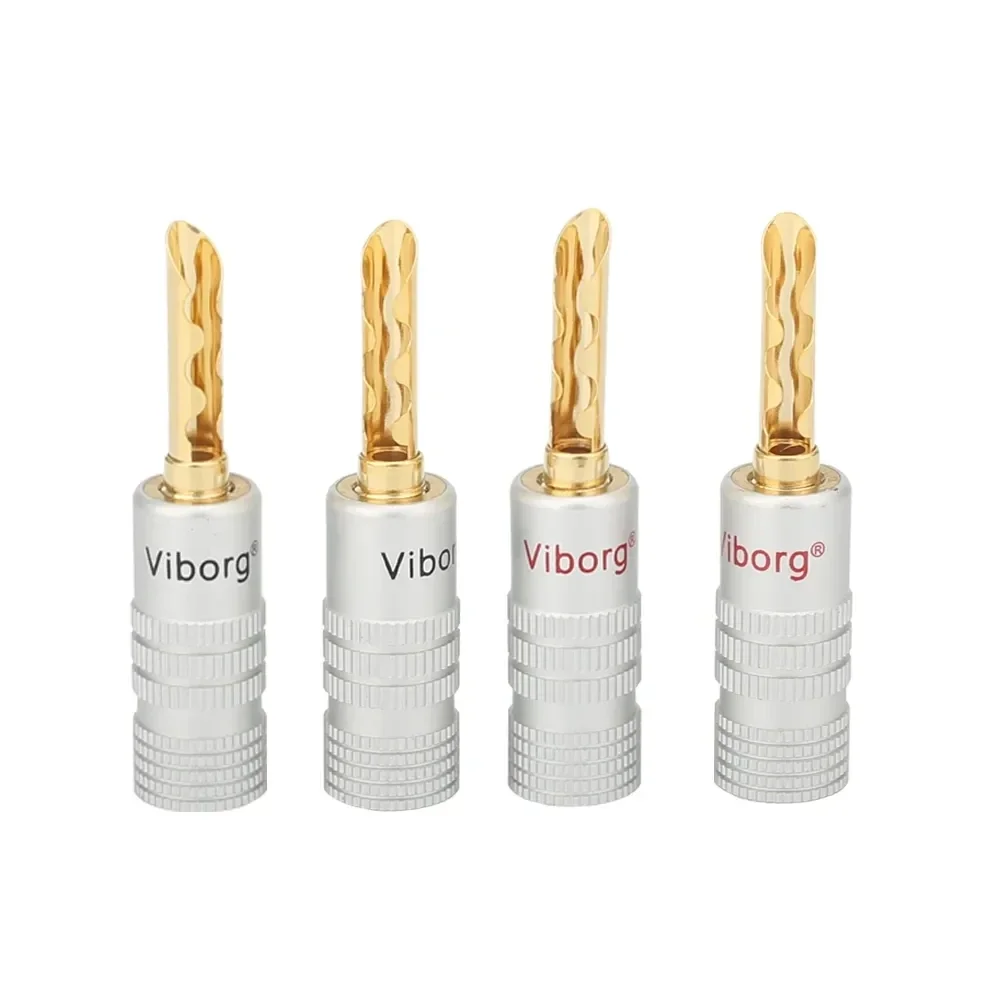 24K Gold Plated Viborg Audio BFA Banana Plug Connector