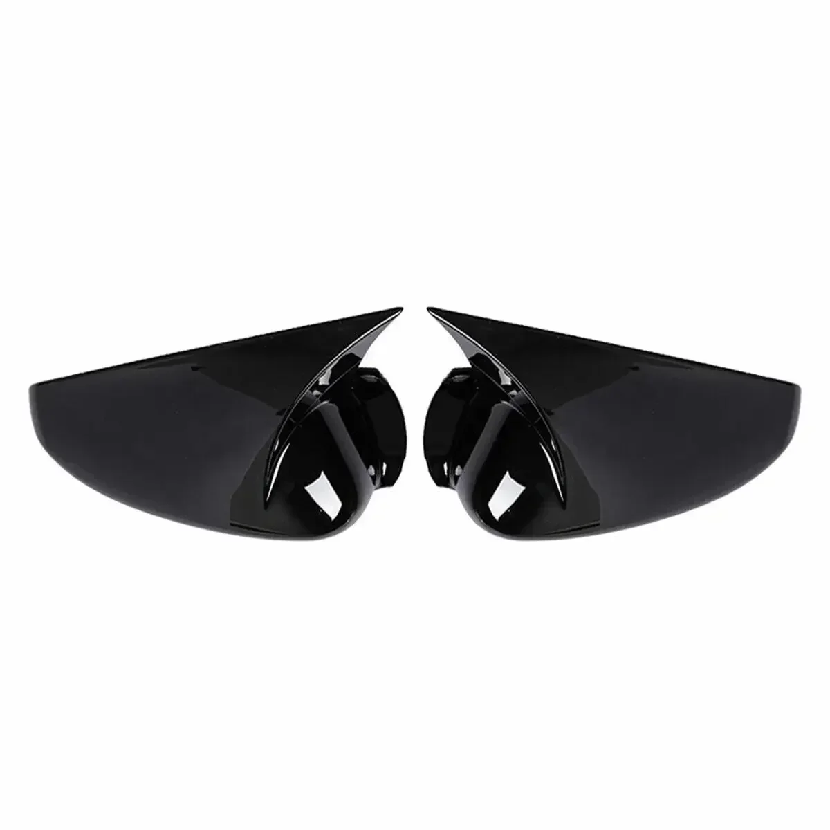 For Honda Accord 8th 8.5th 9th 08-2017 Rearview Mirror Cover Glossy Black Carbon Fiber Look