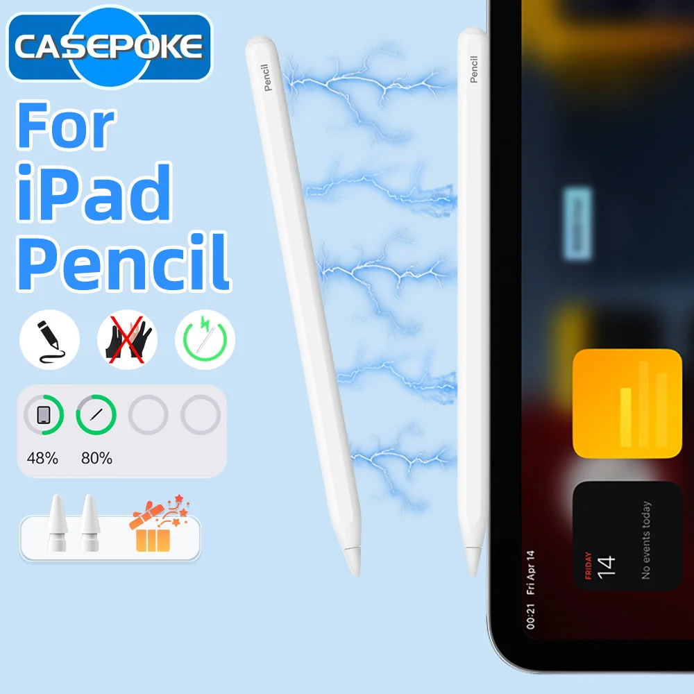 

2026 New Stylus Pen For Apple Pencils 2 Wireless Charging For iPad A16 11th 10th Gen Pro 11 12.9 13 M2 M3 Air 3/4/5/6 Mini 6 Pen