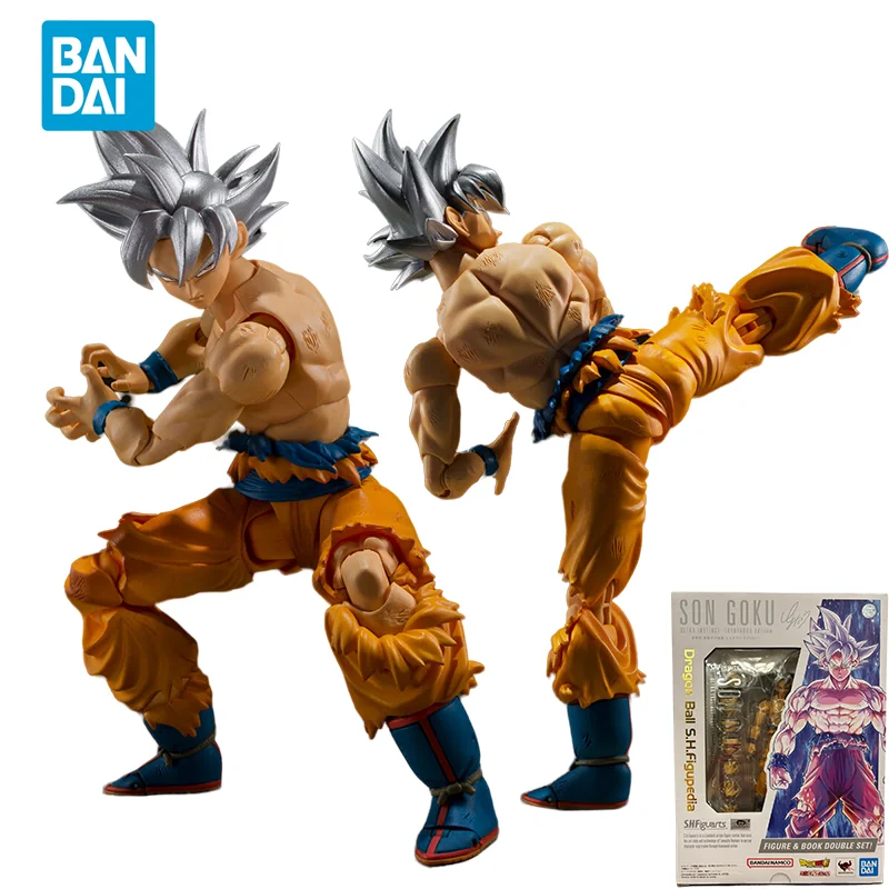 Spot Direct Bandai Original Dragon Ball Super Anime SHF SON GOKU ULTRA INSTINCT-TOYOTAROO Edition Action Figure Toys For Kids