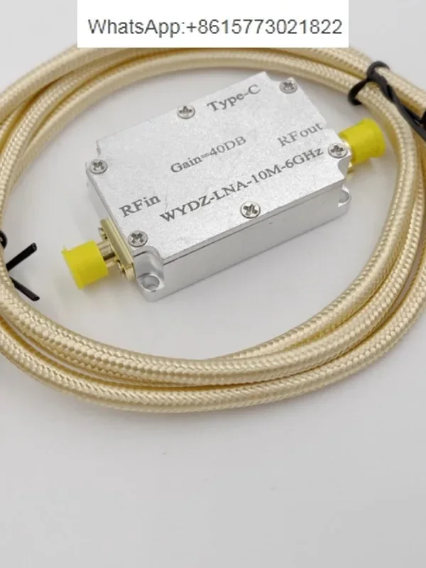 High flatness am-plifier 10M-6GHz gain 40DB RF signal driver or receiver front-end