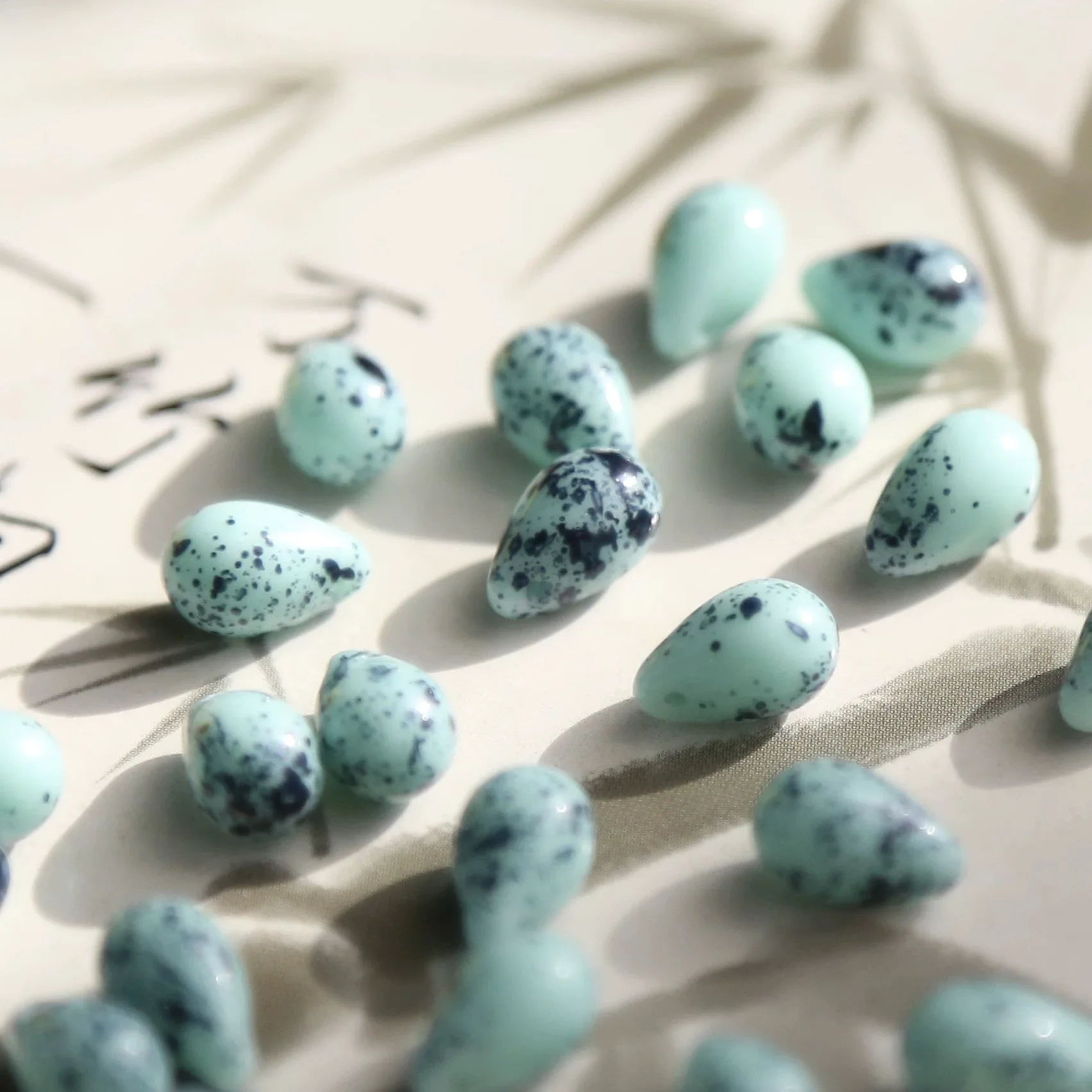 50pcs  6*9mm Handmade Glass Beads Bracelet Necklace Earring Scatter Pieces DIY Semi-finished Production