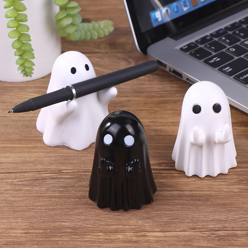 

1 Piece Cute Small Horror Ghosts Halloween Home Decoration Ghost Statues Phone Stand Coffee Table Centerpieces Shelf