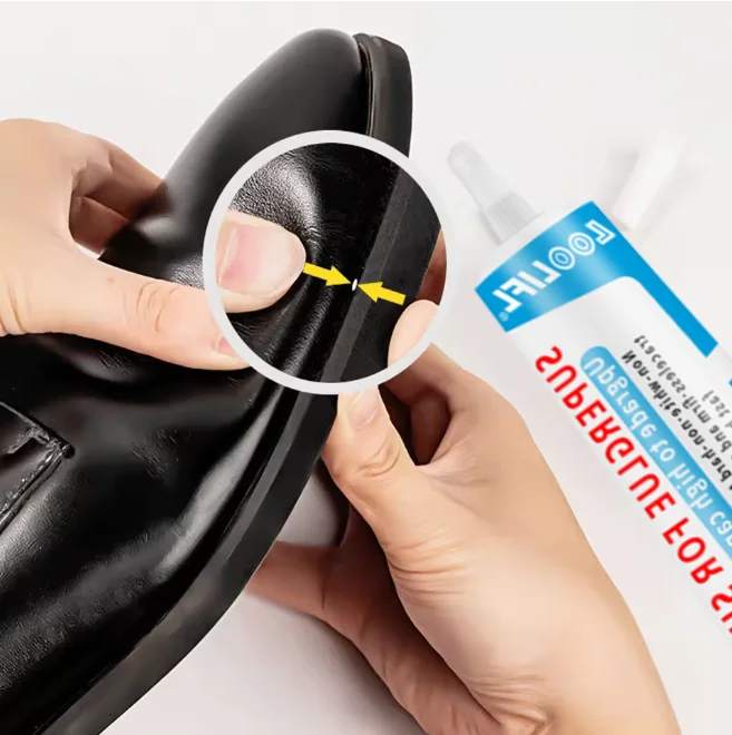 غراء إصلاح الأحذية 5 ثواني، تجفيف سريع، لإصلاح الأحذية، لنعال EVA من الجلد والمطاط (60 مل)، مقاوم للماء، مقاوم للانحناء، التصاق قوي وفوري.