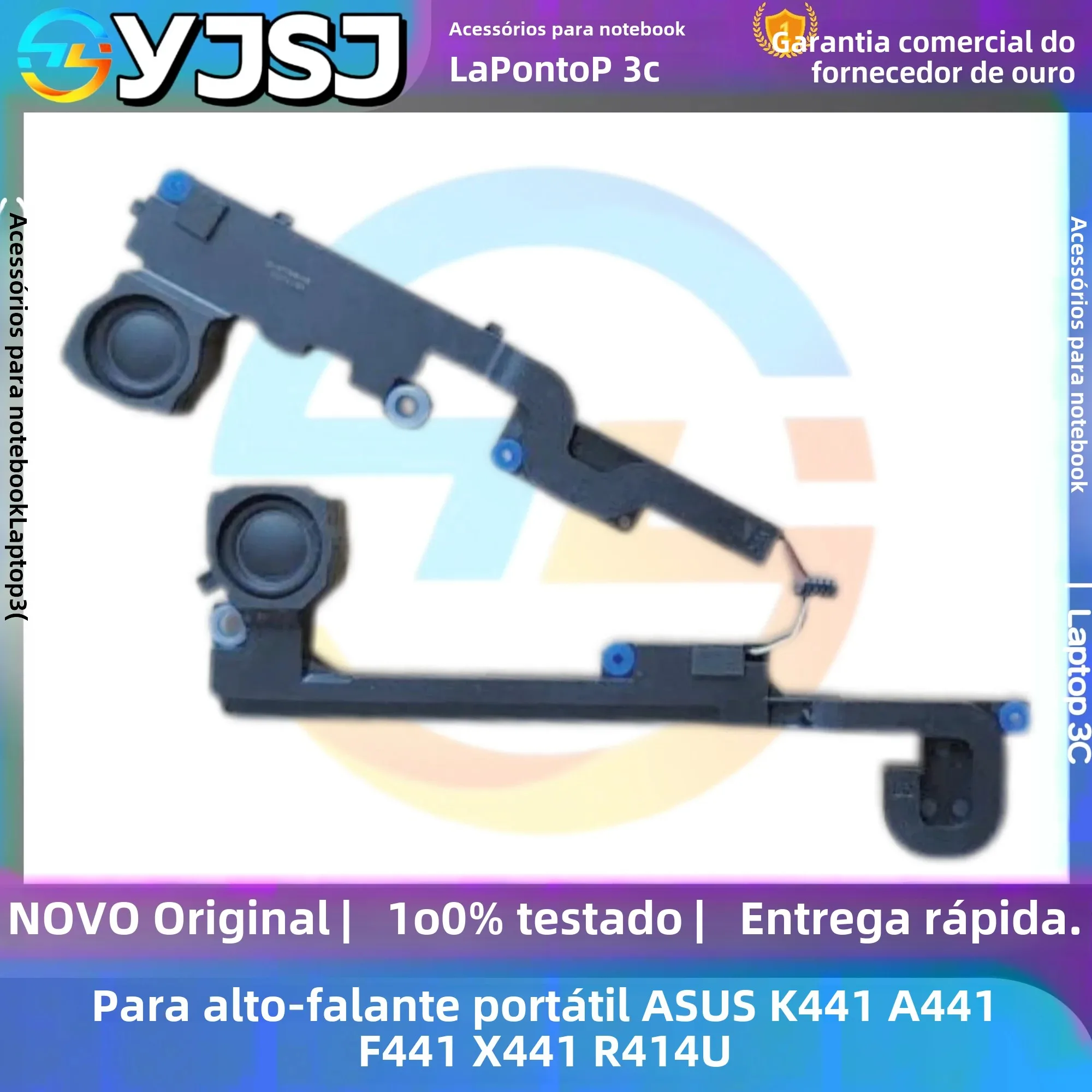 Novo alto-falante original para laptop, para ASUS K441 A441 F441 X441 R414U X441M X441BA X441SA, alto-falante embutido, áudio 04072-02160100