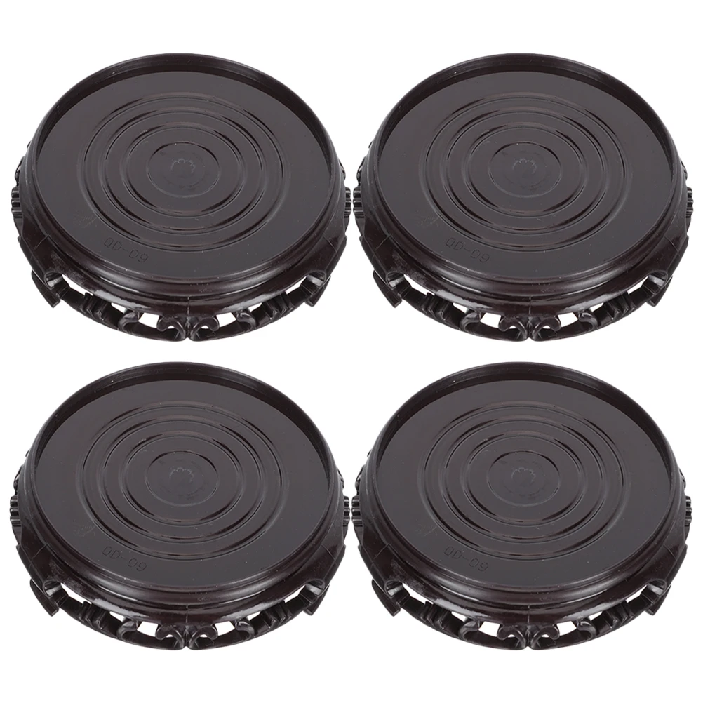 

4pcs Plastic Flowerpot Stand Floor Display Rack Sturdy Potted Plant Riser Decor Storage Statue Display