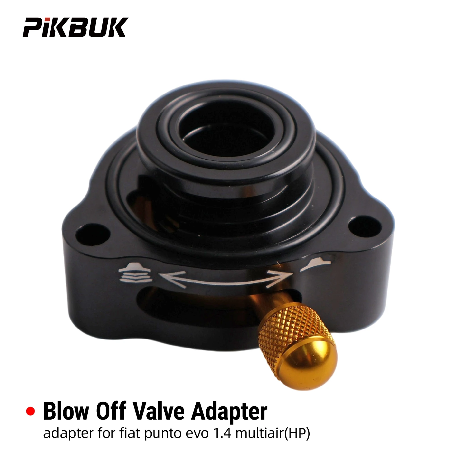 PIKBUK Car Turbo Adjuable Blow Off Valve Adapter Spacer For Fiat Punto Evo 1.4 Multiair 123ps Loud