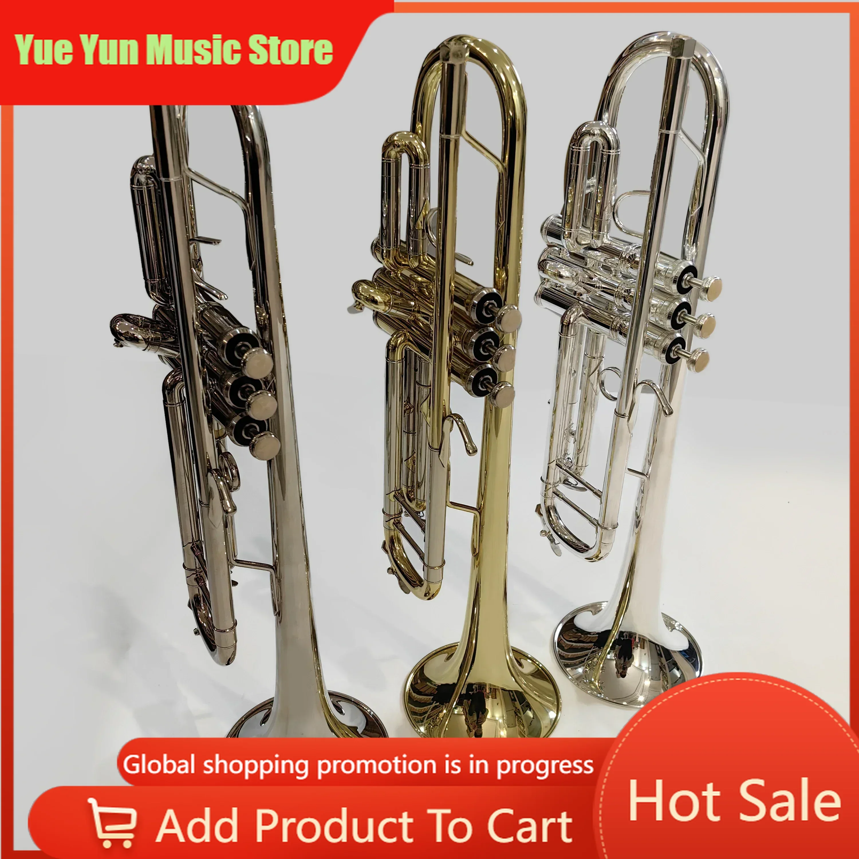 

Professional Standard Bb Trumpet for Concert School Band Brass Instrument