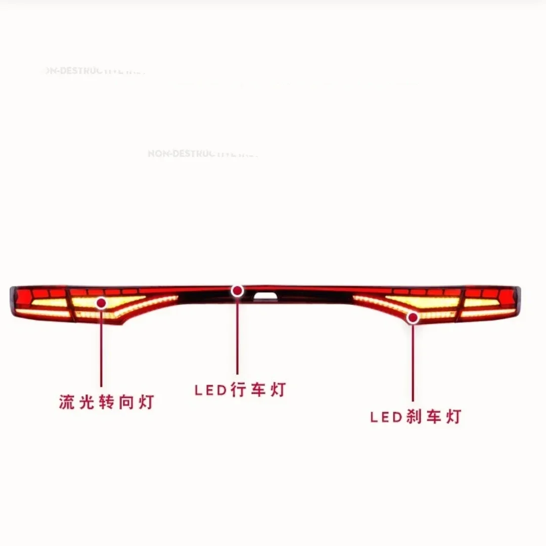 LED Taillgiht Through lamp Rear Center Car Light Assembly For Hyundai Lafesta Modified Daytime Running Light Turn signal