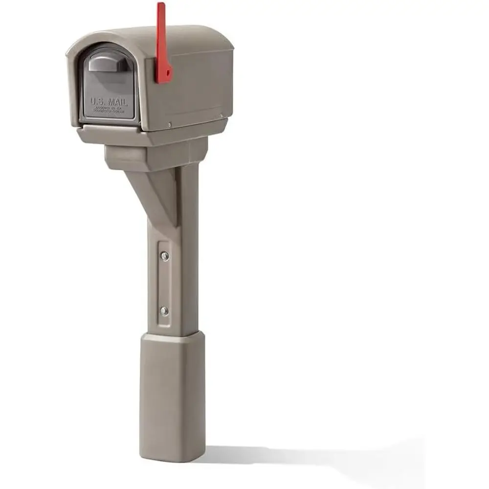 

Большой всепогодный почтовый ящик для улицы, прочная пластиковая конструкция, простая установка, цвет мокко