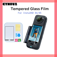 Cynova For Insta360 X5 Screen Protector Tempered Glass Film 2.5D Full Protective Transparent Cover For Insta 360 X4 Accessories