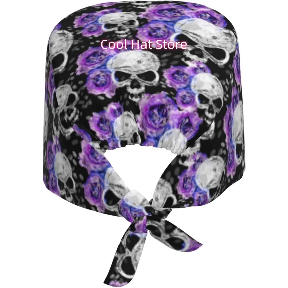 1pc Adjustable Scrub Cap | Lightweight 100%, Multi-Purpose, Breathable, Ideal for Staff, Elastic Bandage Tie Back Hats for Nursi