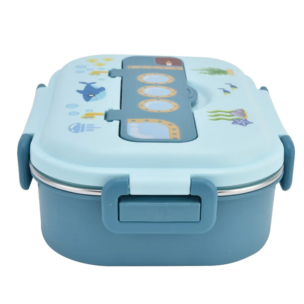 Cute 304 Stainless Steel Insulated Lunch Box 3 Compartment With Soup Bowl Lunch Box Leakproof Lunch Box For Office