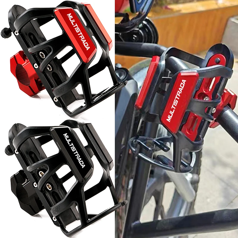 

For Ducati Multistrada 950 1100 1200 1200S/GT 1260 S V4S V4 V2 V2S Accessorie Motorbike Beverage Water Bottle Drink Cup Holder