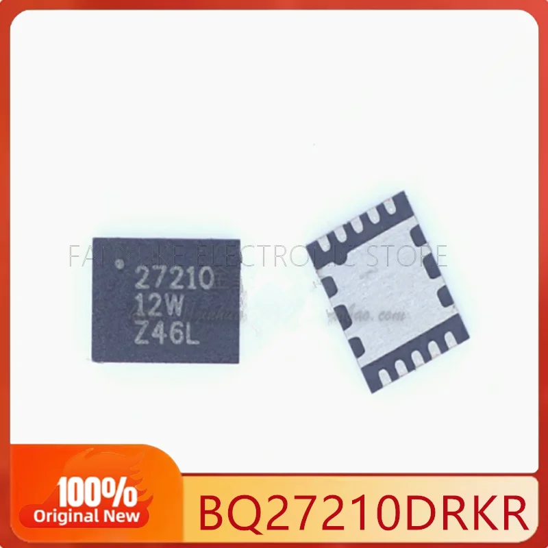 20PCS BQ27210DRKR screen printing 27210 package VSON-10 battery power management chip, new original