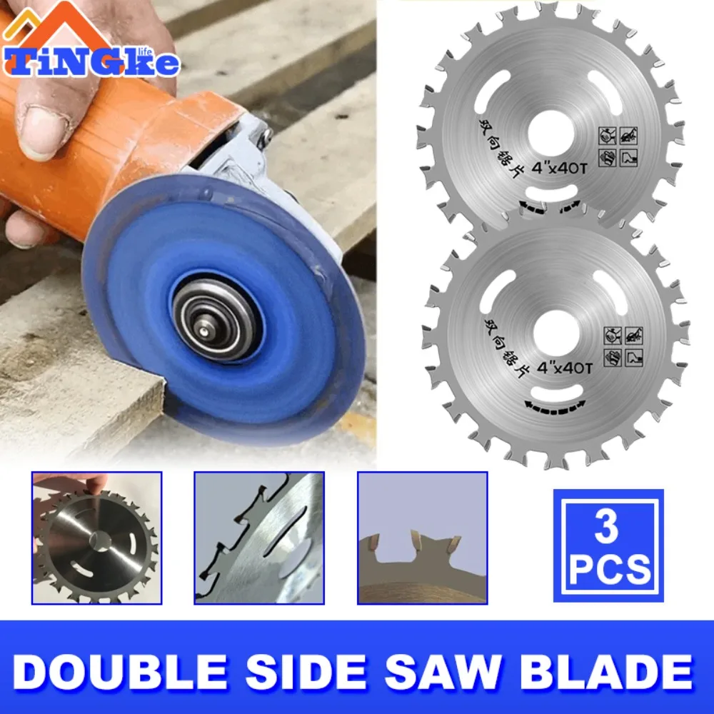 Cut Woodworking Double Side Saw Blade Double Heads Tipped Carbide Cutting Disc General Purpose Saw Blade