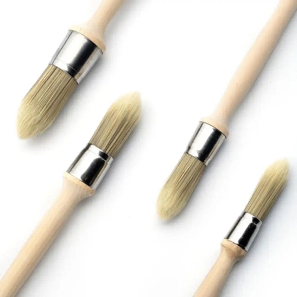 Gap brush Paint Brush Thick bristles Wooden handle Round head brush Chemical fiber Cleaning Tool Wall Brushing Tools Ash Removal