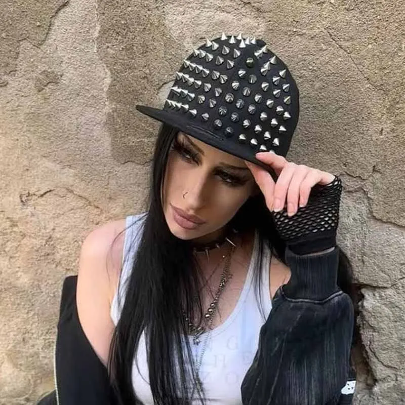 Street style rivet baseball cap for men and women,sun protection hat suitable for outdoor sports in spring and summer,adjustable image 5