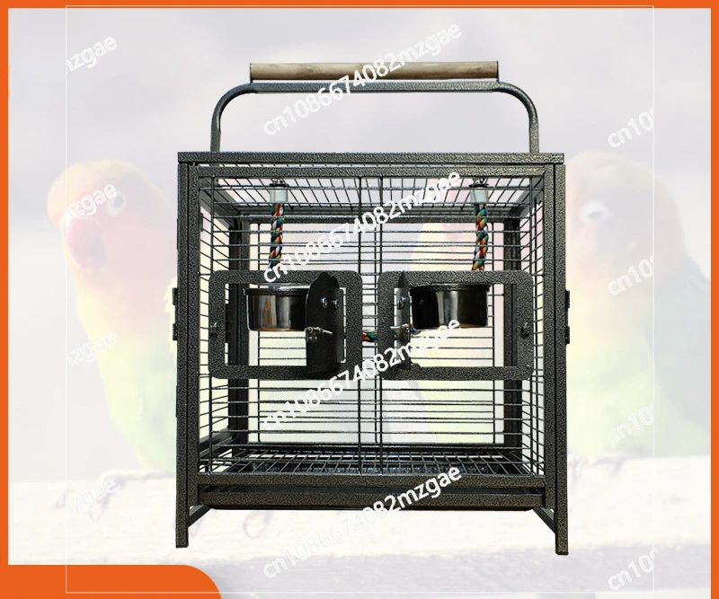 Travel Carrier Bird Cage Aviary for Bird Outside Iron Bird Cage Peony Tiger Pearl Parrot Carrying Cage