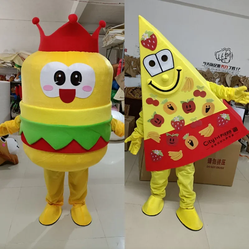 

Simbok Fruit Pizza Mascot Cartoon Doll Costumes Walking Performances Advertising Suitable for Various Holiday Parties