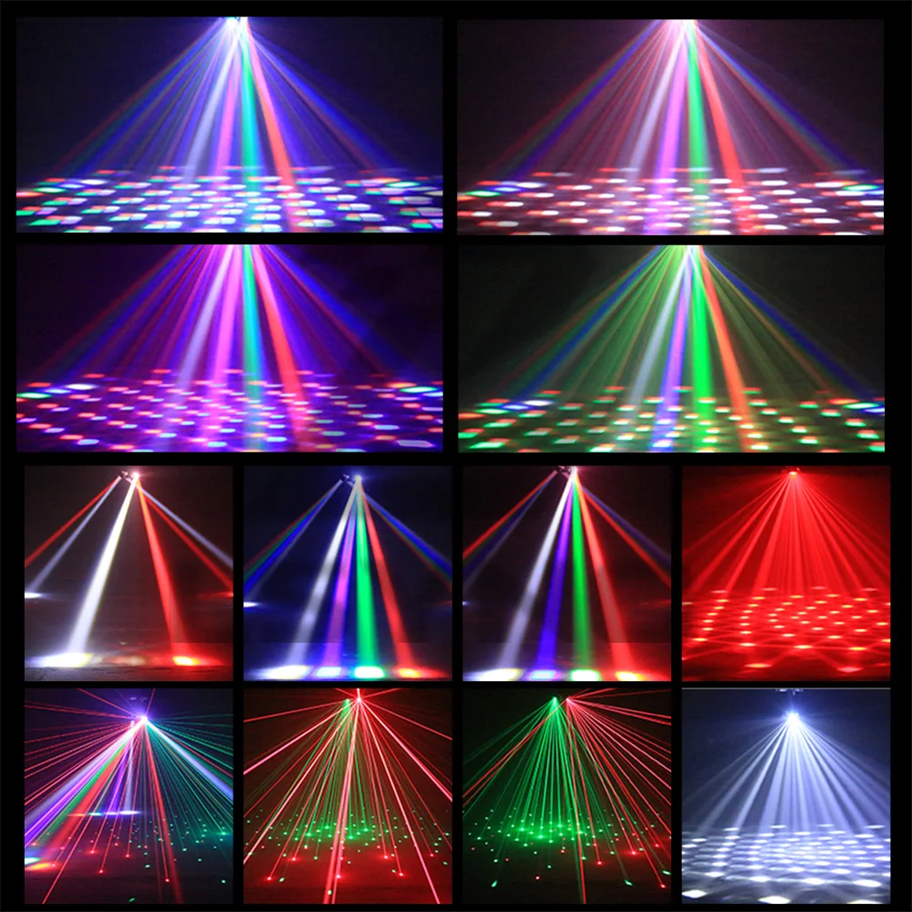 80W Party Lights Remote Control Mini Beam LED Moving Head DJ Lights DMX512 RGBW Strobe Stage Effect For Disco Nightclub Events
