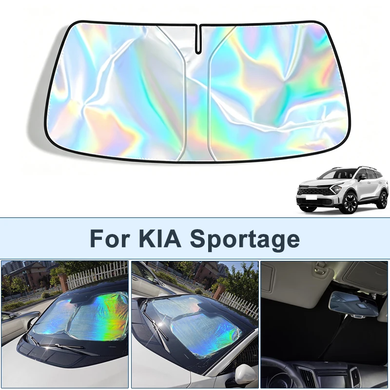 

Foldable Front Windshield Sun Shade For KIA Sportage UV Reflective Sun Protection Cover Car Interior Accessories