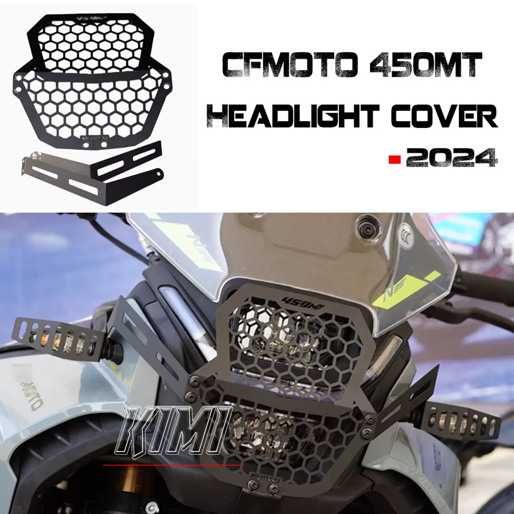 

For CFMOTO 450MT Accessories Headlamp Protectors 450 MT Turn Signal Guards MT450 Exhaust Cover MT 450 Front Shock Shield