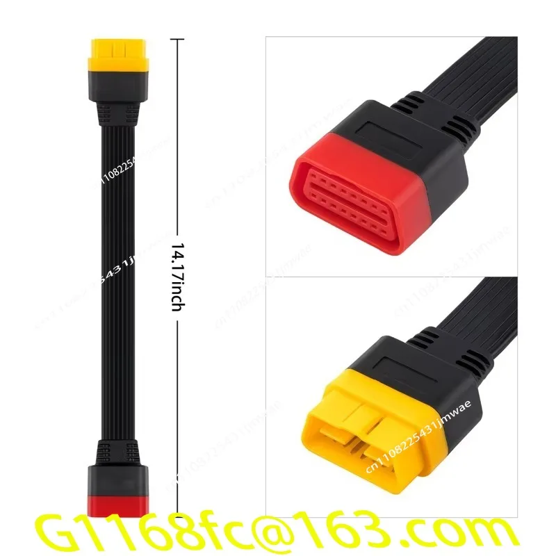 OBD Extension Cable for X431 V/V +/PRO 3/Easydiag 3.0/Mdiag/Main OBD2 Extension Connector 16-Pin Male to Female