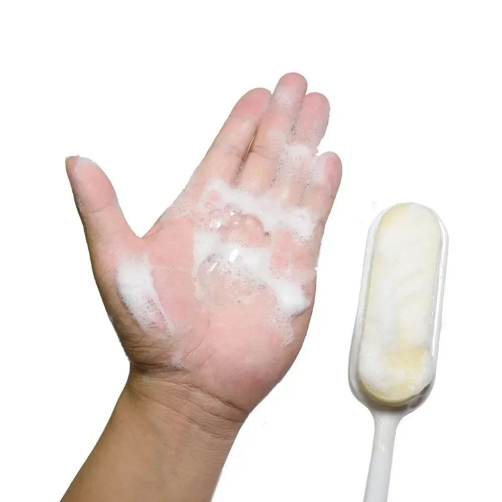 Sikat mandi cair pegangan panjang, sikat badan kamar mandi badan belakang mandi Scrub Eksfoliasi alat pembersih kulit pribadi