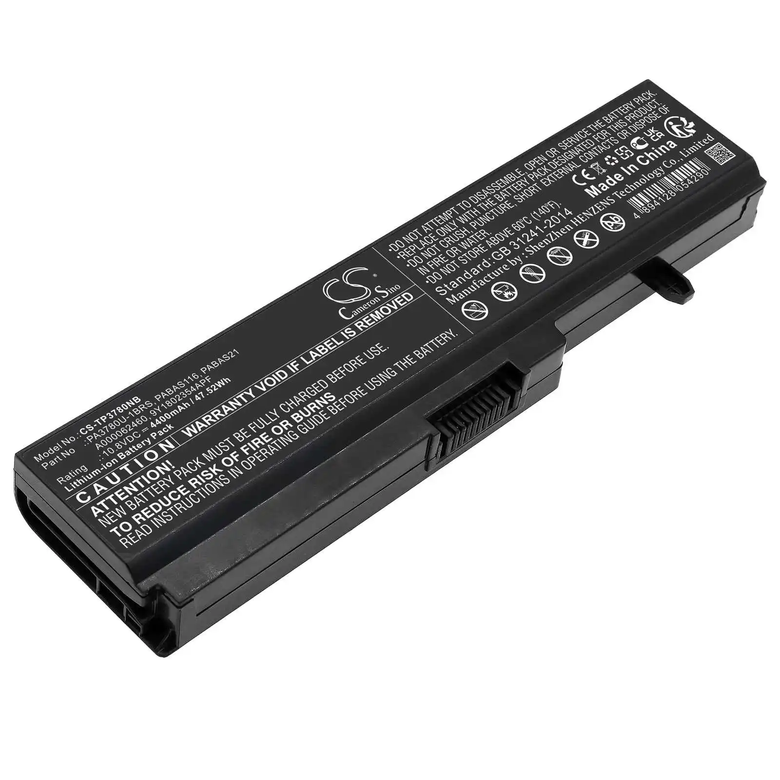 Toshiba  Battery For  Toshiba Portege T110   T112    T130   T131  T132 Portege    Satellite    Satel