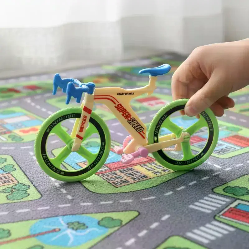 Dollhouse Miniature Bicycle Model 1 3 5Pcs Cute Road Bike Toy for Home Decoration Scene Ornament