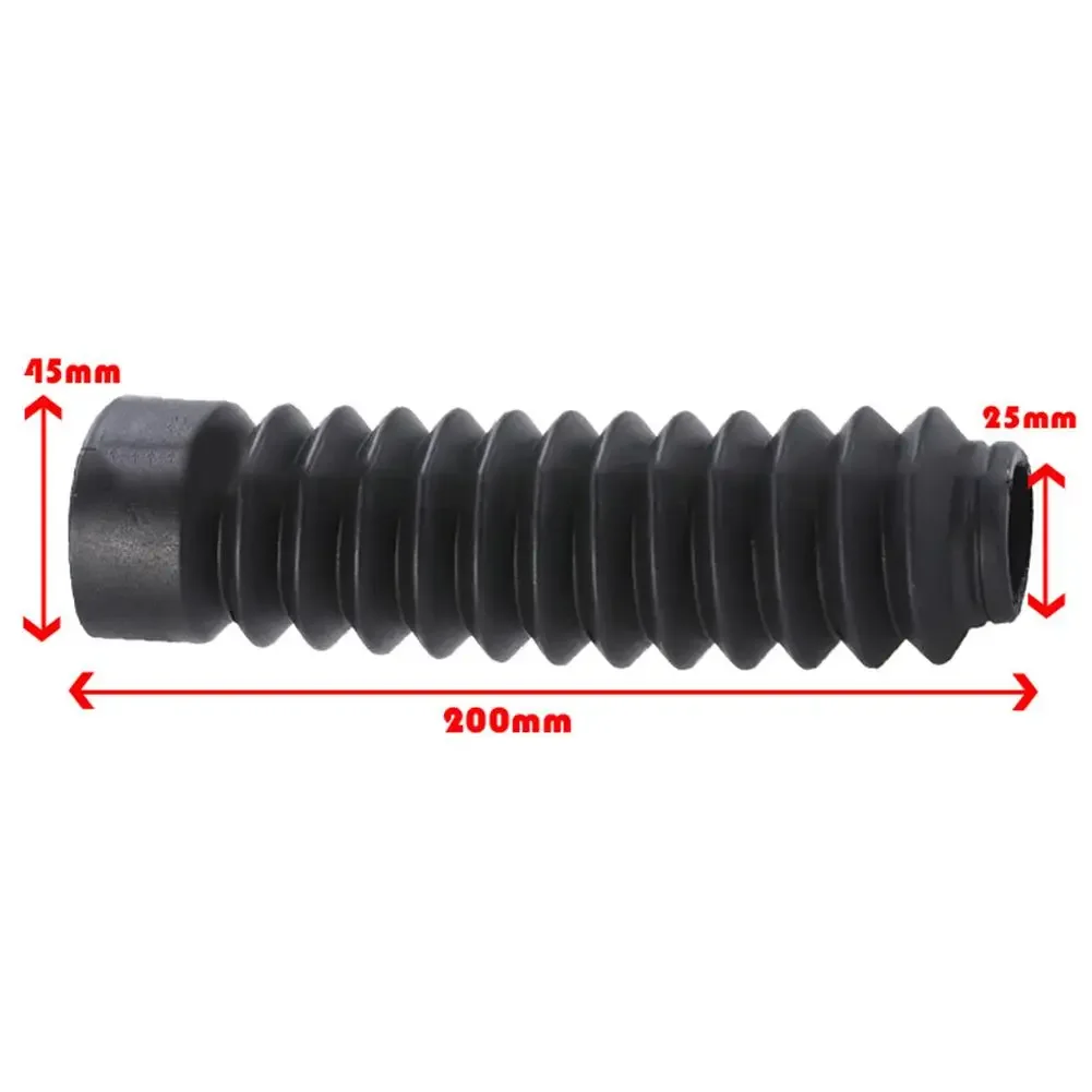 2x Fits Most Models Front Fork Cover Motorcycle 45MM Dust Cover Guard Gaiter Boots Shock Absorber Protector Rubber Off Road