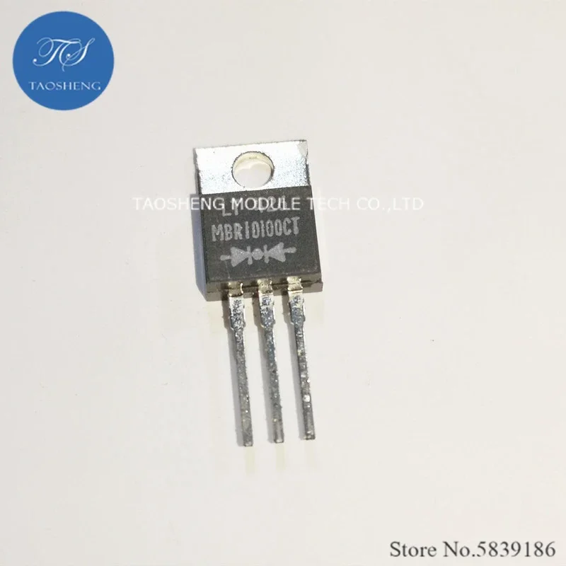 1PCS 100% New&Original MBR10100CT 10A100V TO-220F【TAOSHENG】MODULE #TS10031