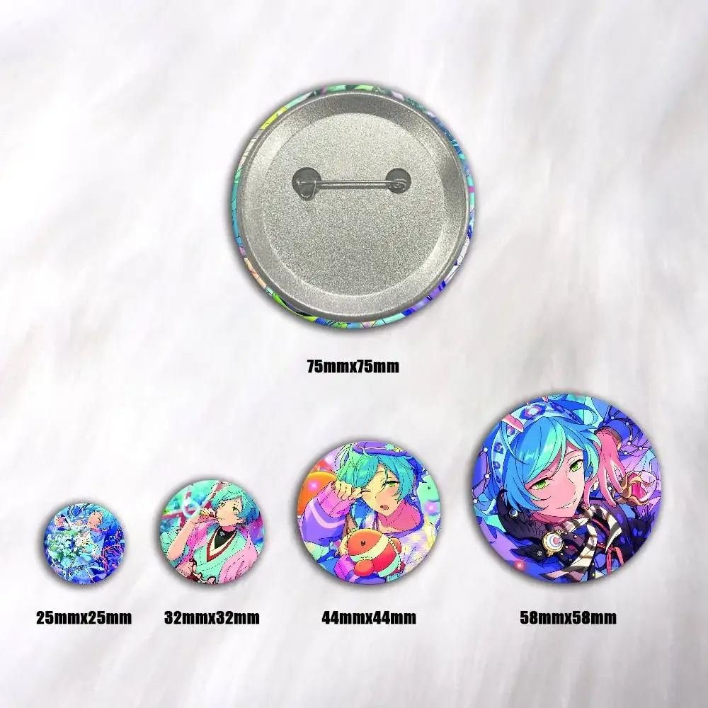 Music Game Shinkai Kanata Creative Round Button Badges Cute Pin Brooch for Backpack Clothes Lapel Jewelry