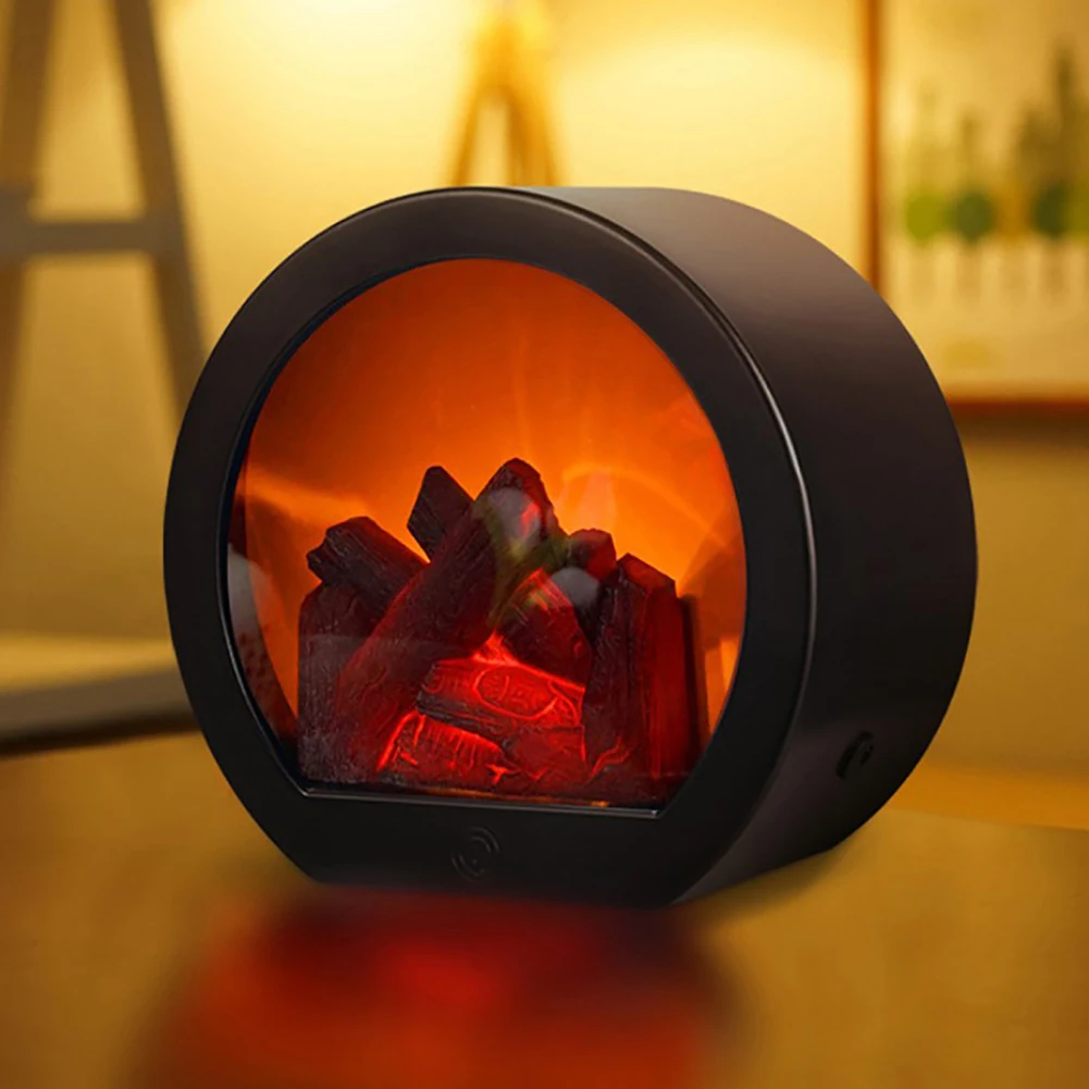 Romantic Led Lamp Simulation Flame Design Fireplace Ornaments For Home Garden Villa Park Decoration